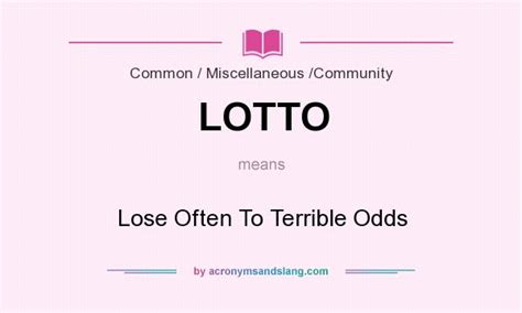 lotto meaning slang|LOTTO Definition & Meaning .